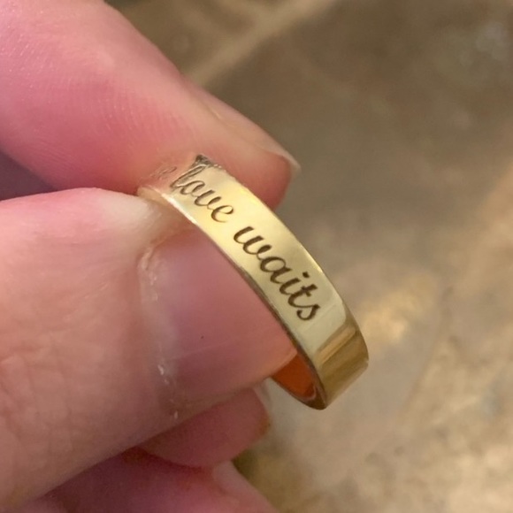 NEW $360 14K GOLD PROMISE RING SIZE 7 - Picture 3 of 7